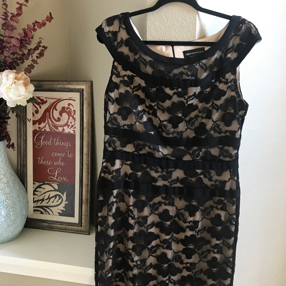 Black lace dress